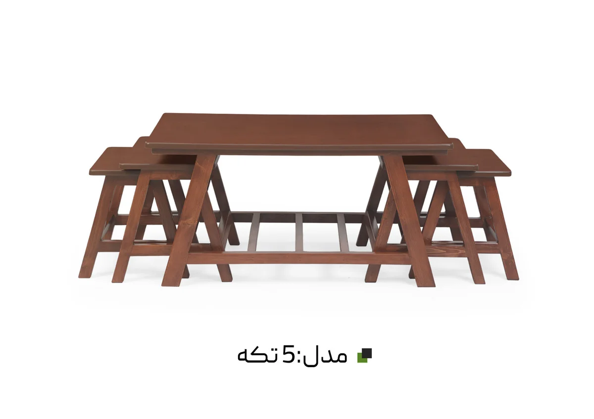 جلومبلی+ چهار عدد عسلی مدل 5 تیکه