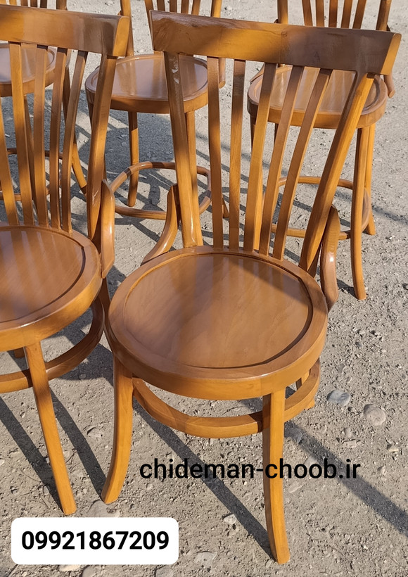 صندلی غذاخوری لهستانی چوب راش